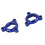 Motorcycle Front Anodized Fork Preload Adjusters Universal for Multiple Model Blue 1