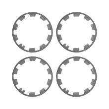 20 Inch Auto Rims Guard Set Self Adhesive Installation 5% Scratch Risk Technolog Gray