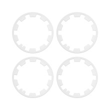 Wheel Protection Covers Full Enclosure 20 Inch Enhancing Driving Stability ABS White