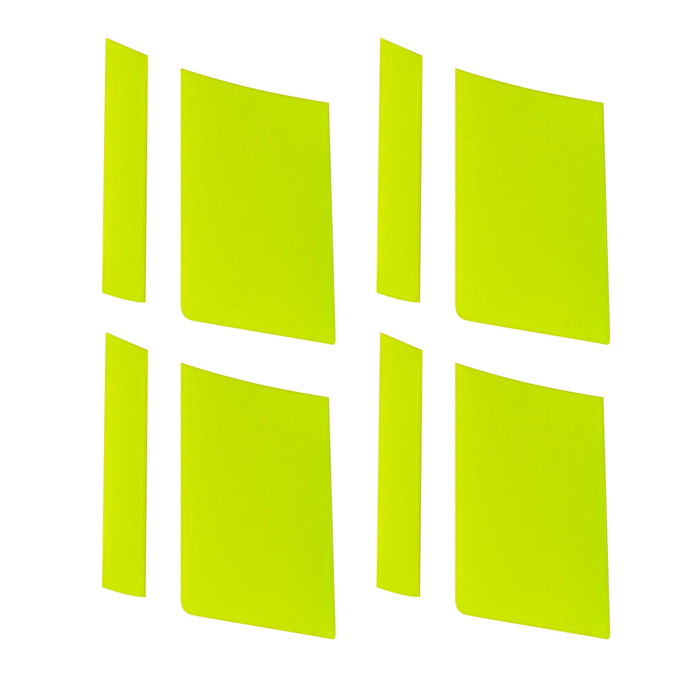 4Pcs Wheel Rims Sticker With Reflective Safety Feature Decors For Night Driving Yellow 7754004732322