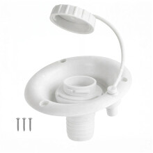 Heavy Duty Campers Water Filler Gravitation Type for Motorhome Vehicles with Easy White