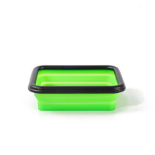 Silicone Tool Tray Collapsible Car Carpenter Tool Holder with Magnetic Part Green Medium