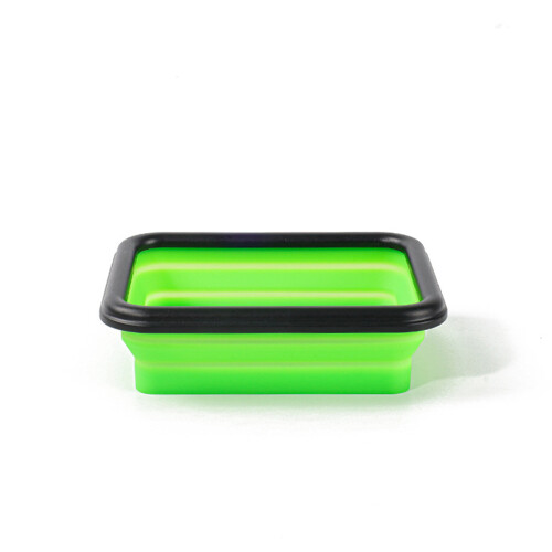 Silicone Tool Tray Collapsible Car Carpenter Tool Holder with Magnetic Part Green Medium