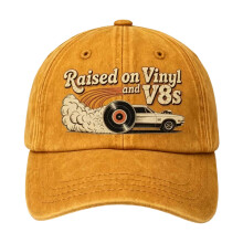 Fashion Baseball Cap Adjustable Wash Cotton Fabric Hat For Travel and Daily Use Ginger