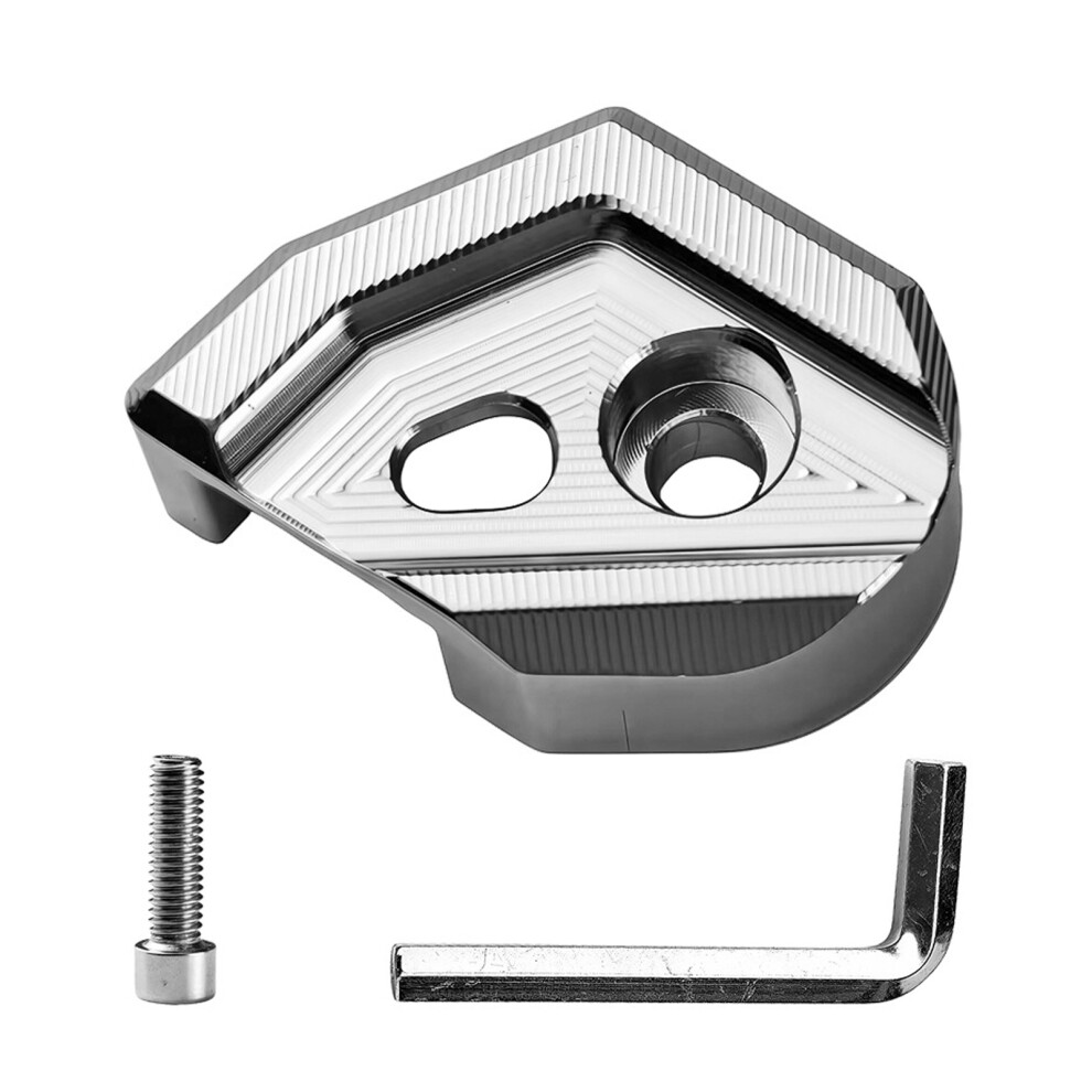 Stylish Sensor Cover For Motorcycle Enhances Appearance With Aluminum Design Silver 7754004727861