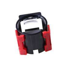 Multifunction Drink Cup Holder and Phone Stand for Car Automotive Use Anti Slip Red