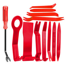 12Pcs None Marring Car Pry Tools for Stereo System Interior Panel Removal All red