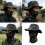 Adjustable Breathable Cotton Polyester Boonie Cap Sunhat For Outdoor Activity Black 3