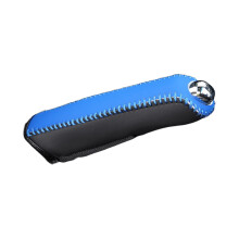 Premium Handbrake Protective Cover in Leather Anti Slip Design for Safety Grip Blue