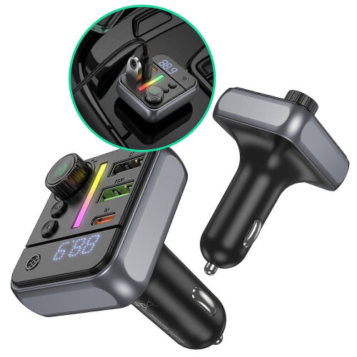 Radio Adapter FM Transmitter Bluetooth-compatible Car Adapter MP3 Player Adapter with Handsfree Calling