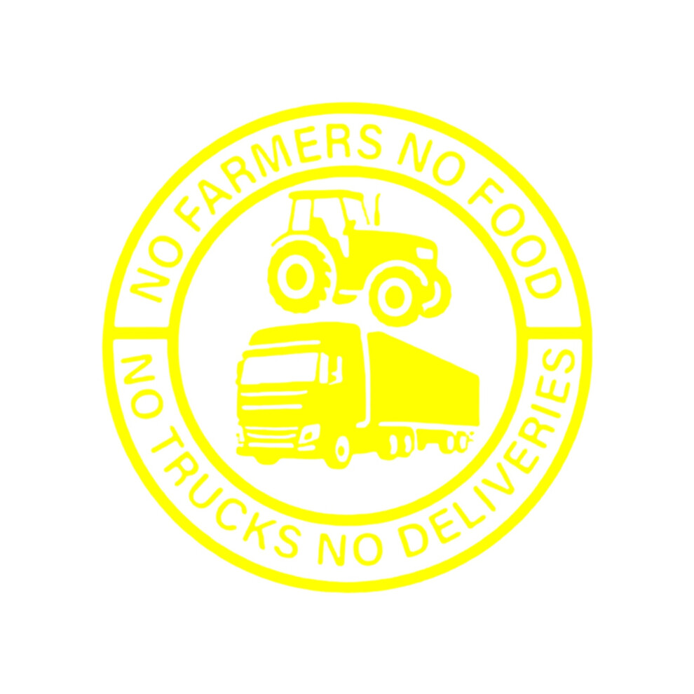 Water Resistant Vinyls Decal Sticker For Automotive Bumper With Simple 14Cm Yellow 7754004713628