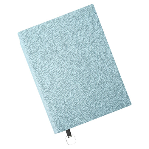Business Lined Notebook Leather Cover Thickened Sheets For Professionals Use Haze blue