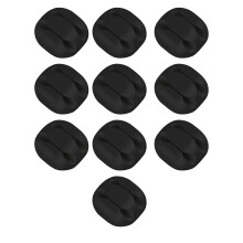 Lightweight Cable Clip Organizer for Short Wires Like Earphone and Socket Black Big money