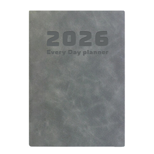 Multifunctional Travel Planning Journal Schedule Notebook For Smooth Writing Grey 2