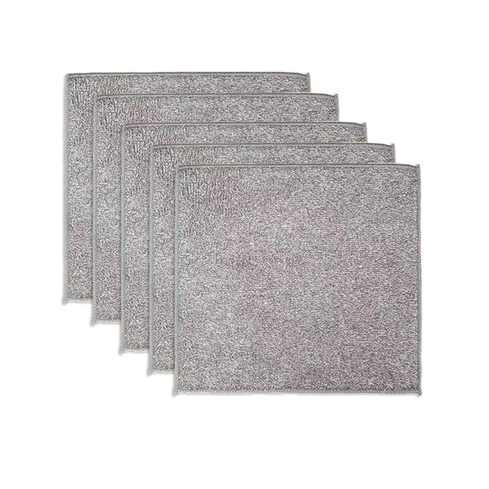 Reusable Absorbent Cleaning Towels For Bicycles Car Kitchen Stain Removal 25X25cm 5 Pcs 7754004699953