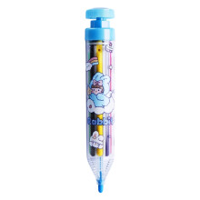 Push Up Style Plastic Crayons 8 Non Toxic Colors Children Portable Art Supplies Blue