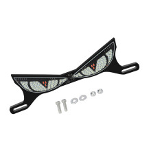 Acrylic LED License Plate Screw Lights For Motorcycles Snake Eye Lamp Ice blue red flash