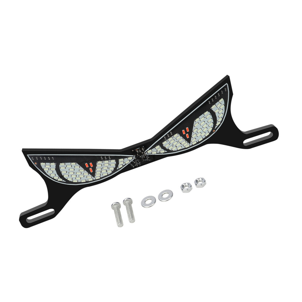 Acrylic Led License Plate Screw Lights For Motorcycles Snake Eye Lamp Ice Flash Blue/Red 7754004771680
