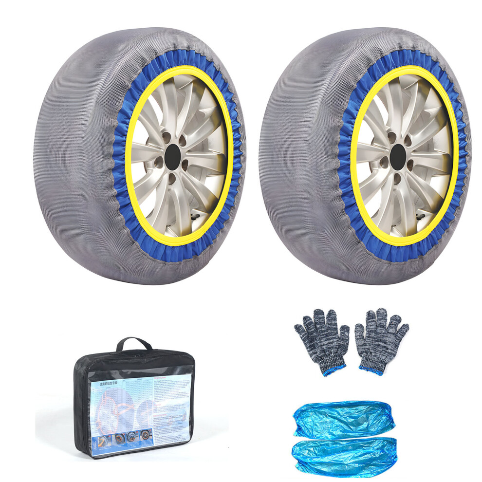 Pack Of 2 Automotive Snow Socks Alternative For Snow Chain Car Tires Snow Socks Xxl 7754004733015