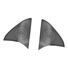 Heavy Duty Car Door Speaker Protectors Custom Fit Black Titanium Triangle horn cover
