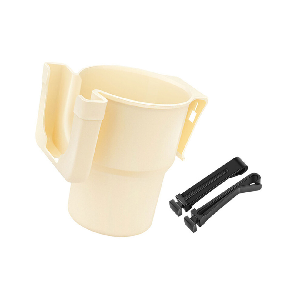 Car Vent Mount Adjustable Cup Holders With Rotating Phone Stand Multiple With Mobil White 7754004739789