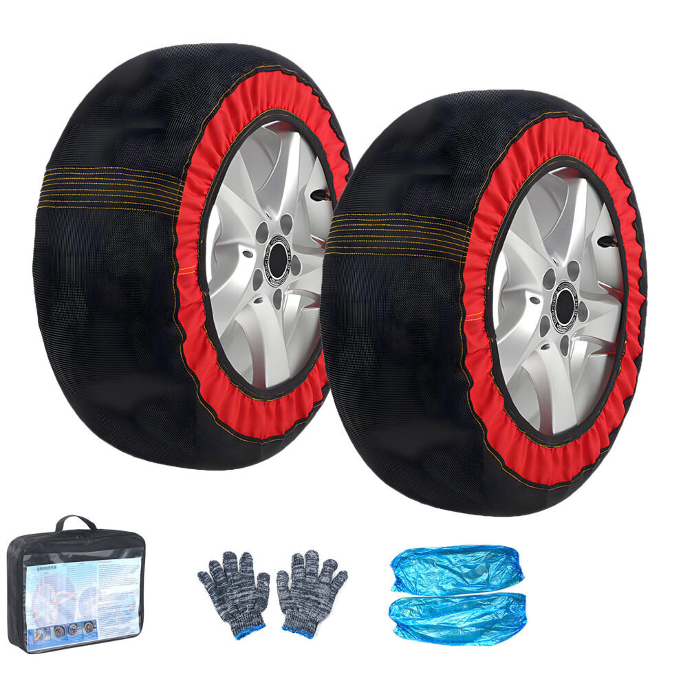 Pack Of 2 Reliable Anti Skid Truck Socks Long Lasting Material For Harsh Weather Xxl 7754004733107