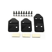 Premium Aluminum Pedal Cover With Anti Slip Surfaces For Enhanced Control On Atv Black