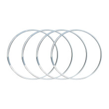 Adhesive Backed Wheel Protectors Aluminum for 18 Inch Alloy Wheels Cars SUVs Silver