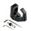 Aluminum Motorcycle Handlebar Foldable Hook For Helmet Bag Storage Quick Install Black 1