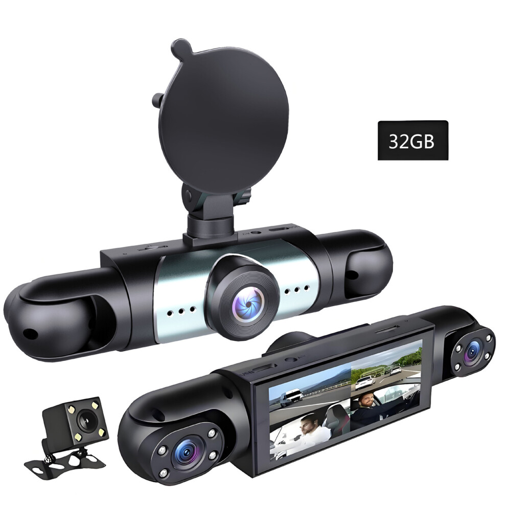 4 Way Dashcam 1080P Resolution 32/64Gb Card Infrared Night View For Truck 32G 7754004773783