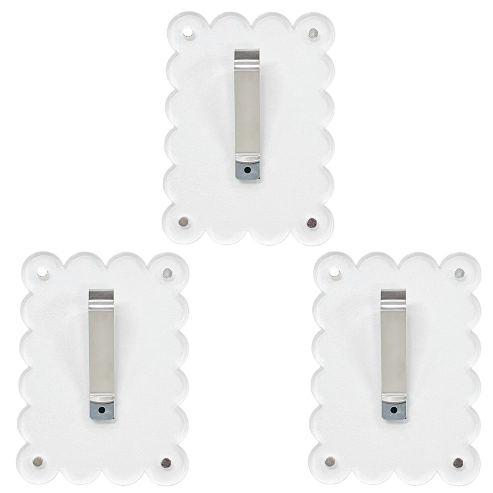 Pack Of 3 Sturdy Sun Visors Holders Clip For Photos Quick Attachments Vehicle Wavy 7754004723290