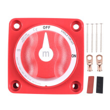 Car Battery Isolator Disconnect Switches Power Cut Switches for Marine Car 9 piece set