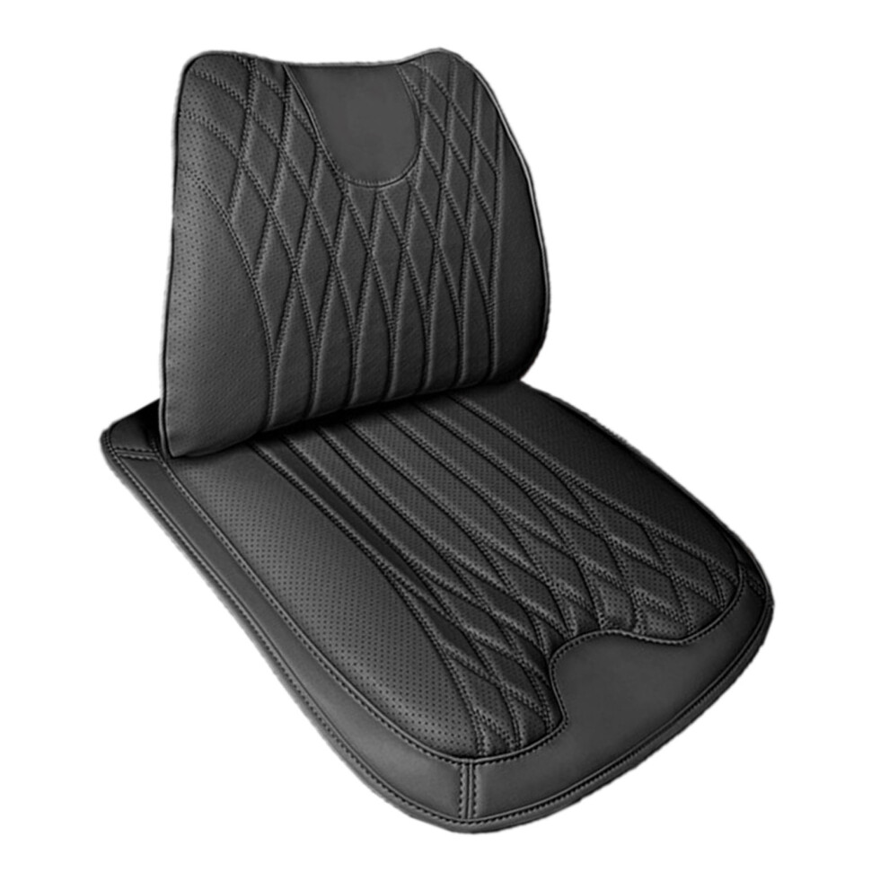 Ventilated Against Slip Back Assist Pillow For All Automobiles Easy Installation Black 7754004740747
