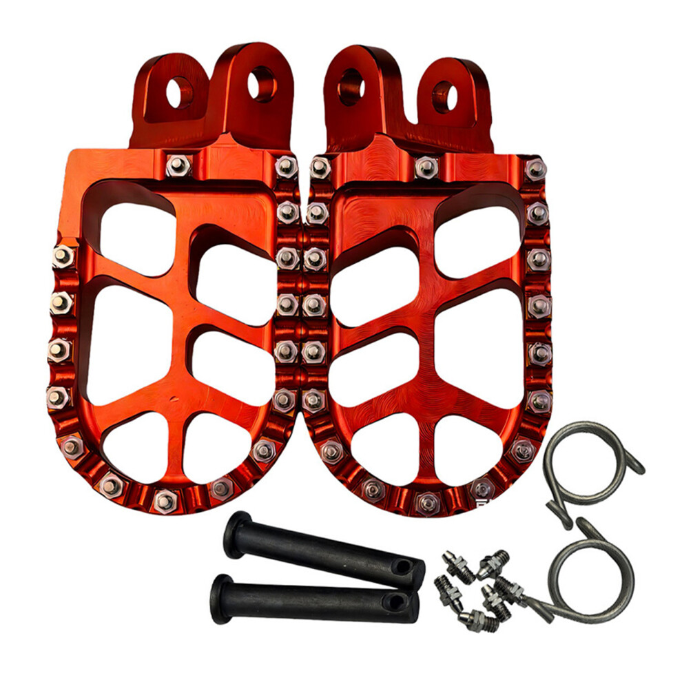 Ergonomic Motorcycle Pedals Motorcycle Footpegs Pedal Footrest For Xr250 Red 7754004683358