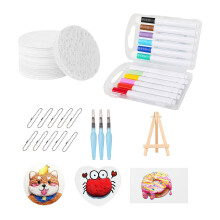 Texture Drawing Sheets Color Painting Markers Beaded Chains Water Brushes Set B12 color