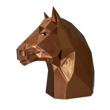 Protective Cover Easy Installation Trailer Hitch Cover Horse Head Design Brown