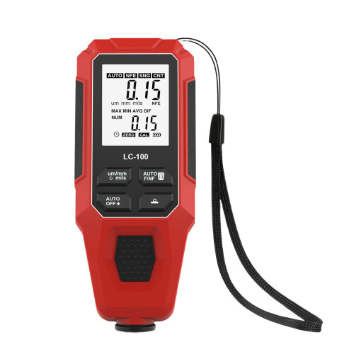 Paint Coating Meter 0-2000μm Coating Thickness Gauge Thickness Gauge Red