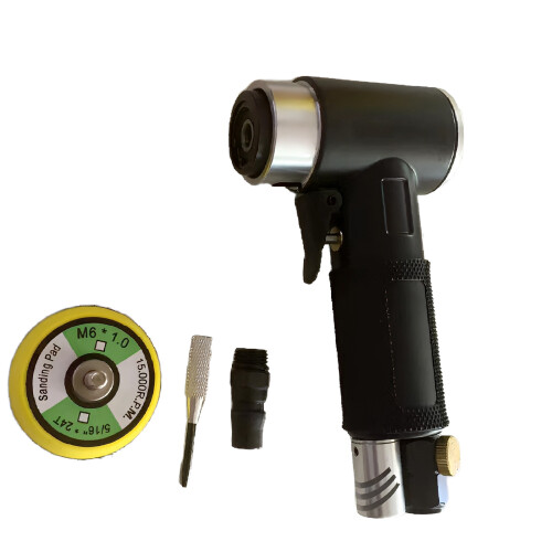 Ergonomic 2 Inch Pneumatic Grinding Tool Designed For Comfortable Black Eccentric Mach