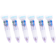 Retractable Multicolored Pen 1.0MM for Student Writing Note Taking Journaling White