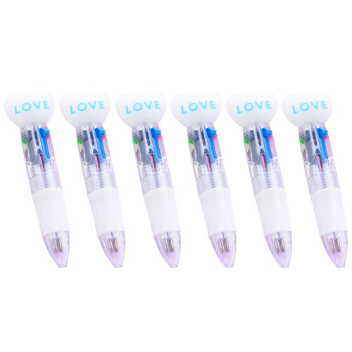 Retractable Multicolored Pen 1.0MM for Student Writing Note Taking Journaling White