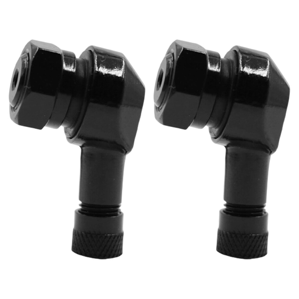 1 Pair Motorcycle Tire Valves Stem 90 Degree Wheel Tire Stem For Most Motorbike Black 7754004687769