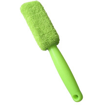 Ergonomic Wheel Detailing Brushes Soft Bristle Brush Car Tire Rims Wash Tool Green