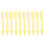 10Pcs Retractable Ballpoint Pen Refillable Plastic Ballpoint Pens Ergonomic Candy yellow 1