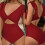 Comfortable Chlorine Resistant Solid Color Athletic Bathing Suit For Swimming Claret S 4