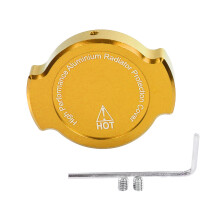 Modification Aluminum Alloy Water Tank Decorative Cover Caps Motorbike Accessory Gold