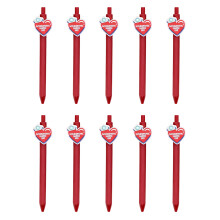 10Pcs Nurse Theme Ballpoint Pens Retractable Ballpoint Pen for Nurses Week Gifts Red