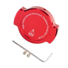 Aluminum Alloy Water Tank Decorative Cover for 155 Radiator Cap Covers Red