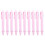10Pcs Retractable Ballpoint Pen Refillable Plastic Ballpoint Pens Ergonomic Candy pink 1