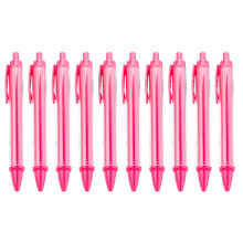 10Pcs Plastic Ballpoint Pen School Office Supplies for Note Taking Candy Watermelon Red