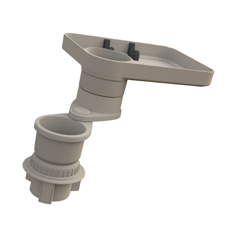 Sturdy Abs Automotive Drink Organizers Tray 360 Degree Rotation Snack Tray Gray 7754004752351